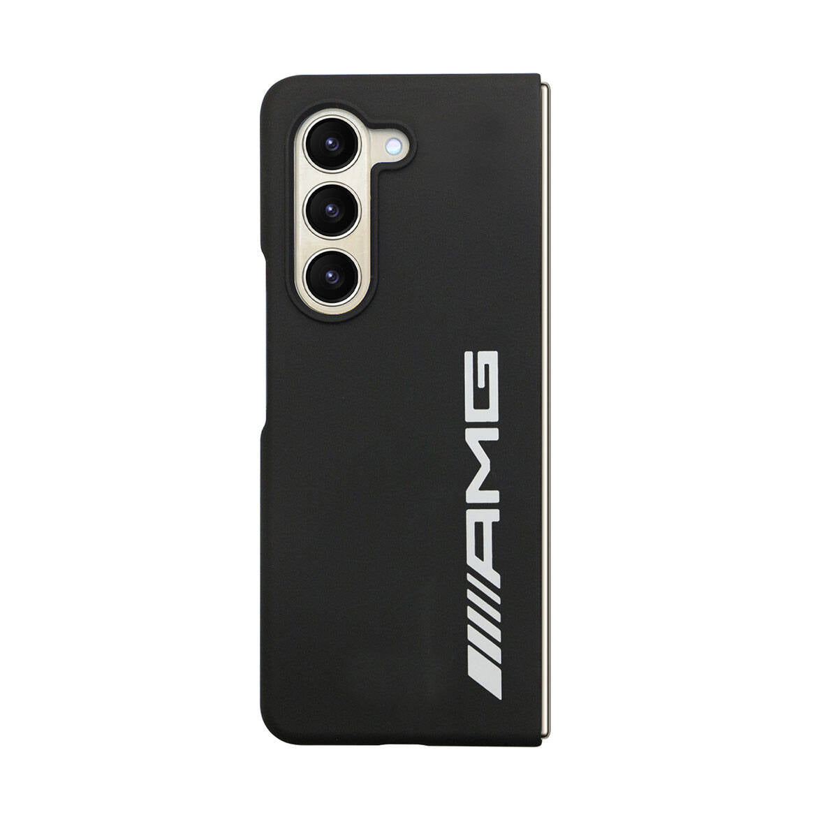 Galaxy Z Fold 5 Kılıf AMG M-safe Şarj Özellikli Büyük Logo Dizayn Orijinal Lisanslı Kılıf