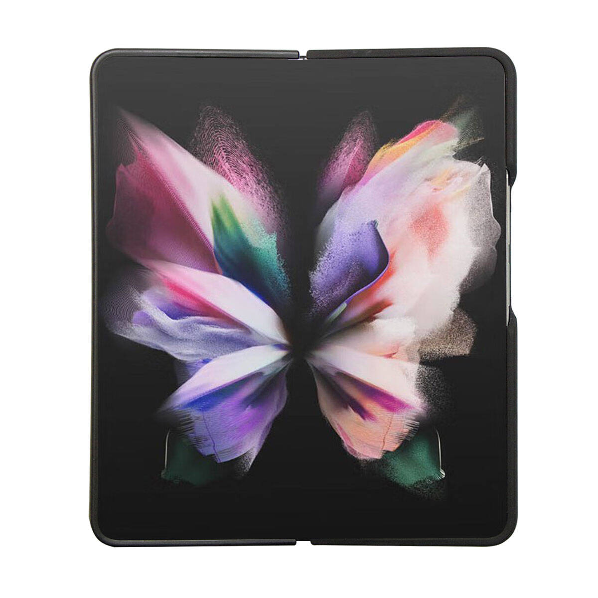 Galaxy Z Fold 5 Kılıf TUMI Liquid Silikon Metal Logo Dizayn Orijinal Lisanslı Kılıf