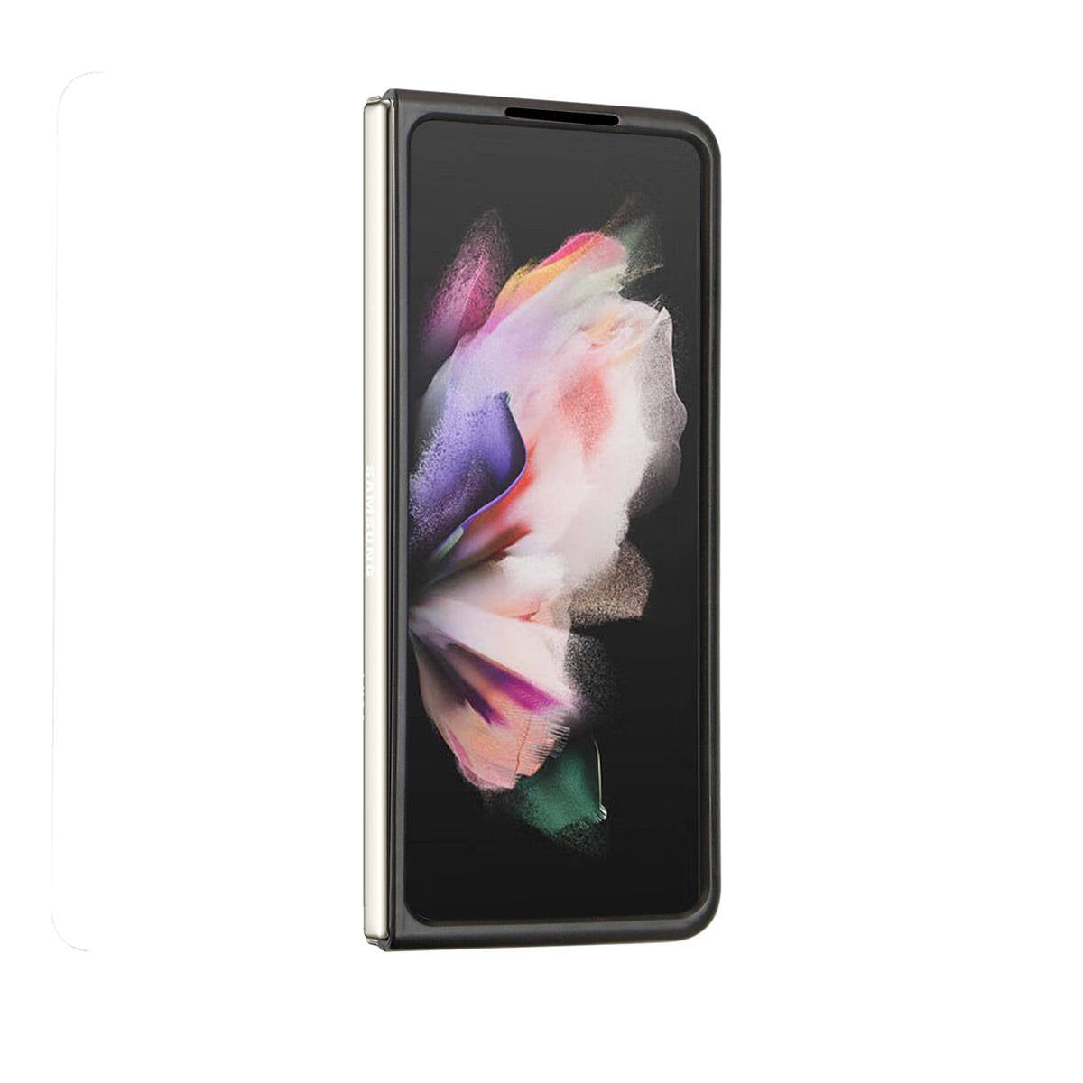 Galaxy Z Fold 5 Kılıf TUMI Liquid Silikon Metal Logo Dizayn Orijinal Lisanslı Kılıf