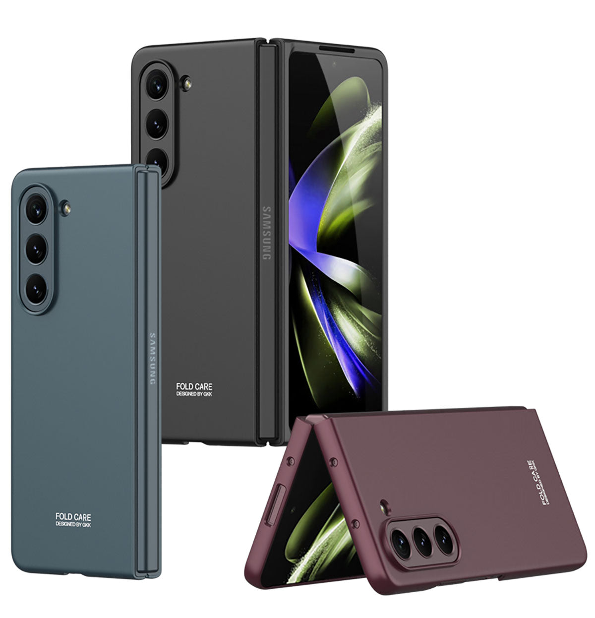 Galaxy Z Fold 5 Kılıf Zore Sert Kıpta Kılıf