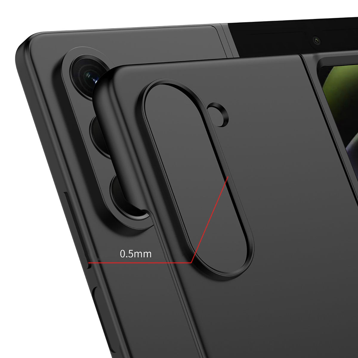 Galaxy Z Fold 5 Kılıf Zore Sert Kıpta Kılıf