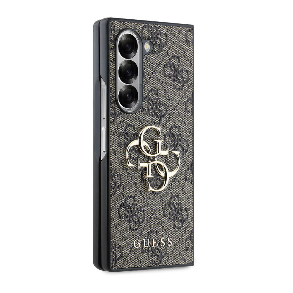 Galaxy Z Fold 6 Kılıf Guess Orijinal Lisanslı Leather Metal Logo Kılıf