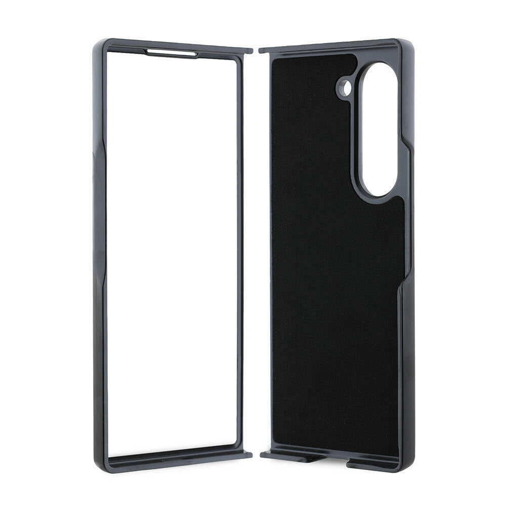 Galaxy Z Fold 6 Kılıf Guess Orijinal Lisanslı Leather Metal Logo Kılıf