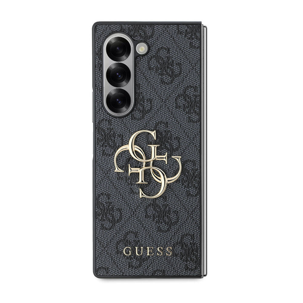 Galaxy Z Fold 6 Kılıf Guess Orijinal Lisanslı Leather Metal Logo Kılıf
