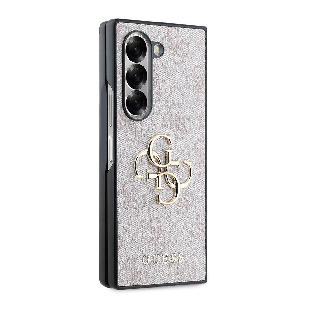 Galaxy Z Fold 6 Kılıf Guess Orijinal Lisanslı Leather Metal Logo Kılıf