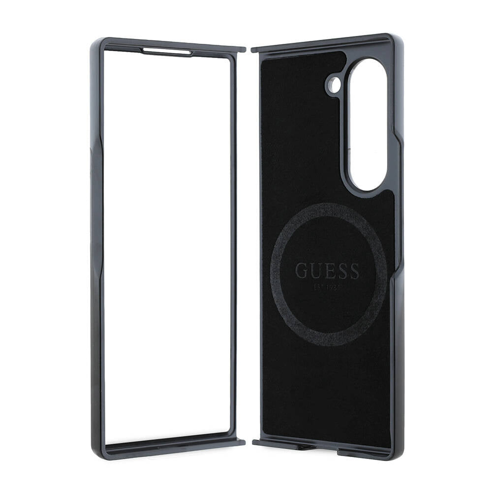 Galaxy Z Fold 6 Kılıf Guess Orijinal Lisanslı M-safe Şarj Özellikli Love Guess Printing Kılıf