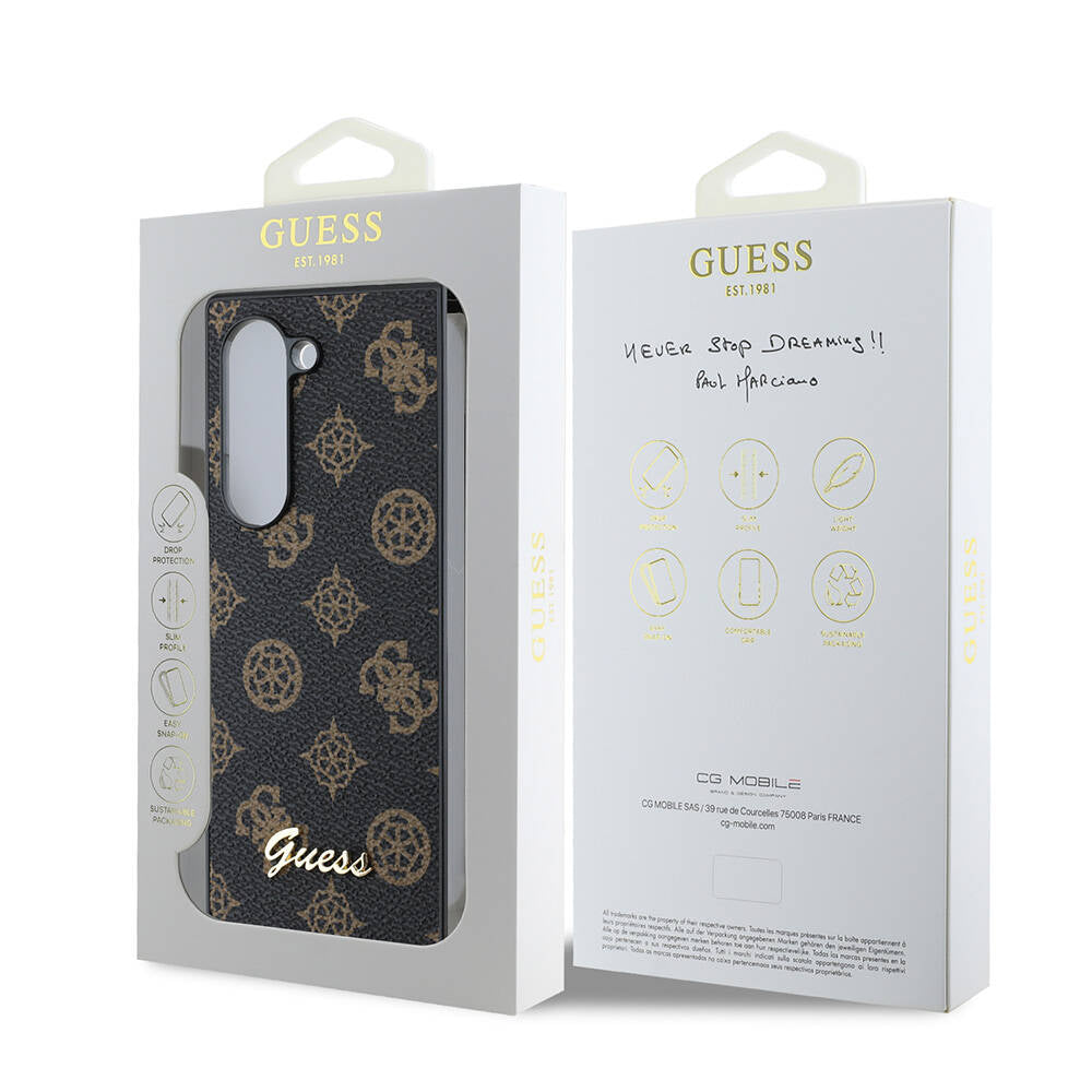 Galaxy Z Fold 6 Kılıf Guess Orijinal Lisanslı Peony Script Kılıf