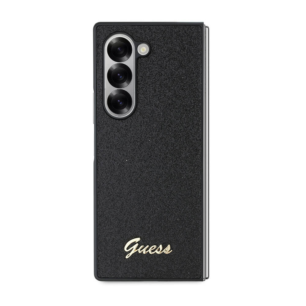 Galaxy Z Fold 6 Kılıf Guess Orijinal Lisanslı Yazı Logolu Glitter Script Kılıf