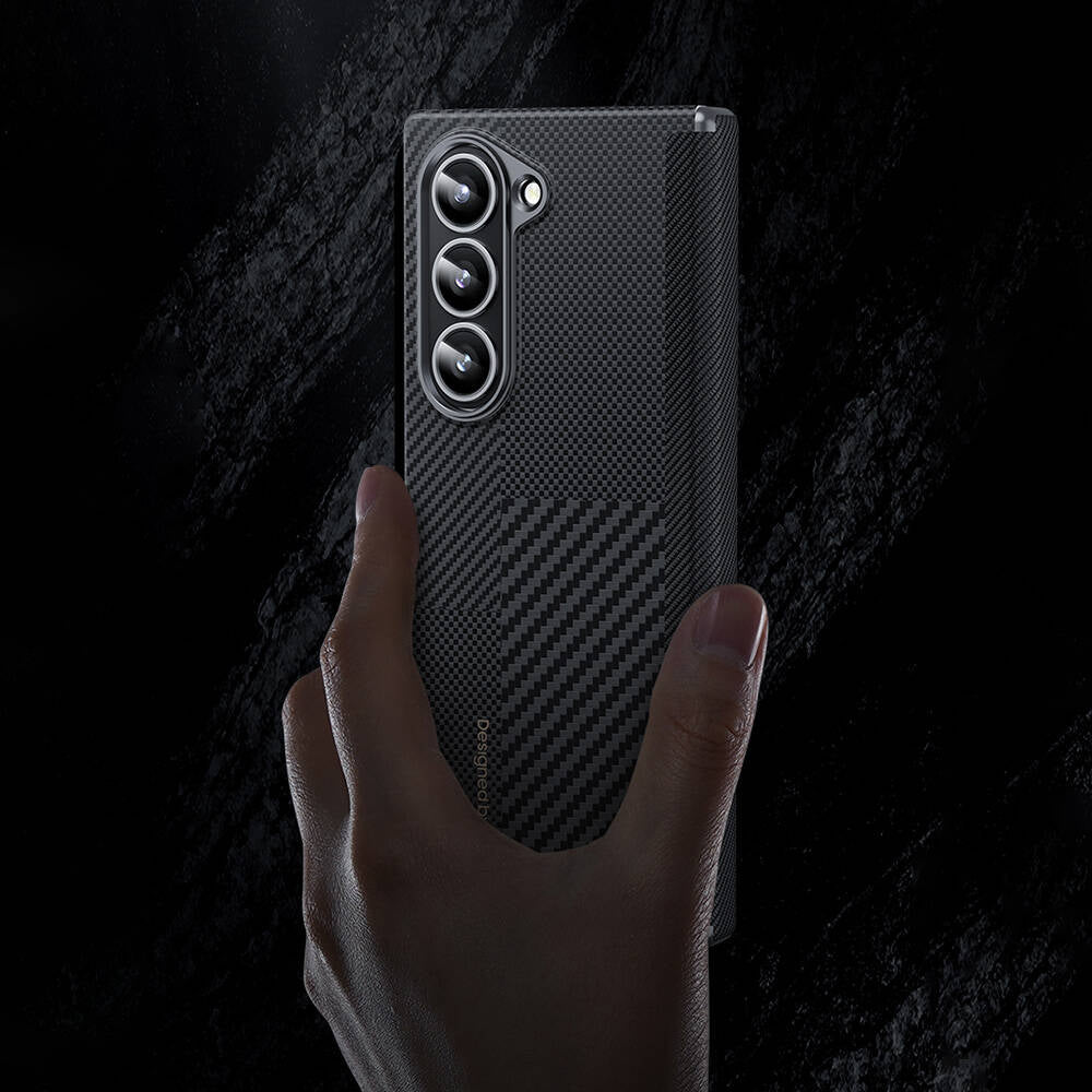 Galaxy Z Fold 6 Kılıf Karbon Fiber Benks Montage ArmorAir Kevlar Kılıf