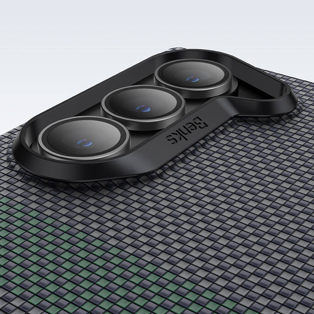 Galaxy Z Fold 6 Kılıf Karbon Fiber Tasarımlı Benks Aurora ArmorAir Kevlar Kılıf