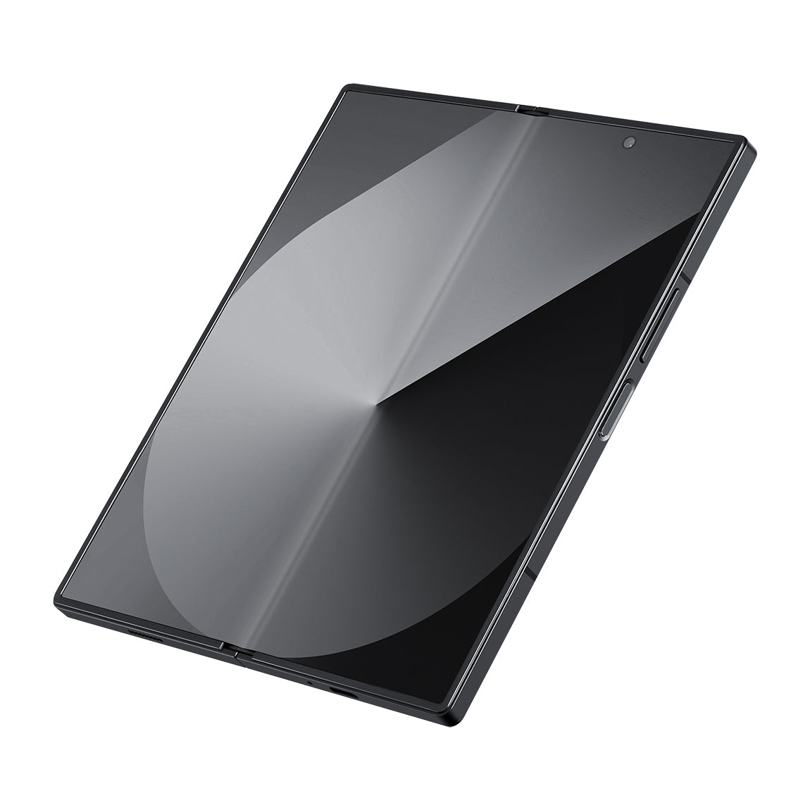 Galaxy Z Fold 6 Kılıf M-safe Şarj Özellikli 600D Aramid Karbon Fiber Pitaka Ultra-Slim Classic Serisi Black-Grey Twill Kılıf