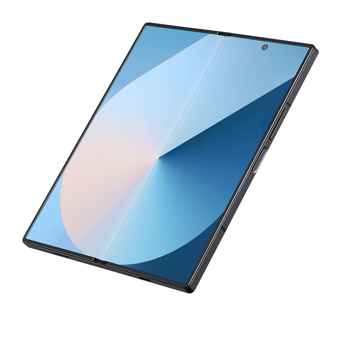 Galaxy Z Fold 6 Kılıf M-safe Şarj Özellikli Aramid Karbon Fiber Pitaka Tactile Woven Sunset-Moonrise Serisi Moonrise Kılıf