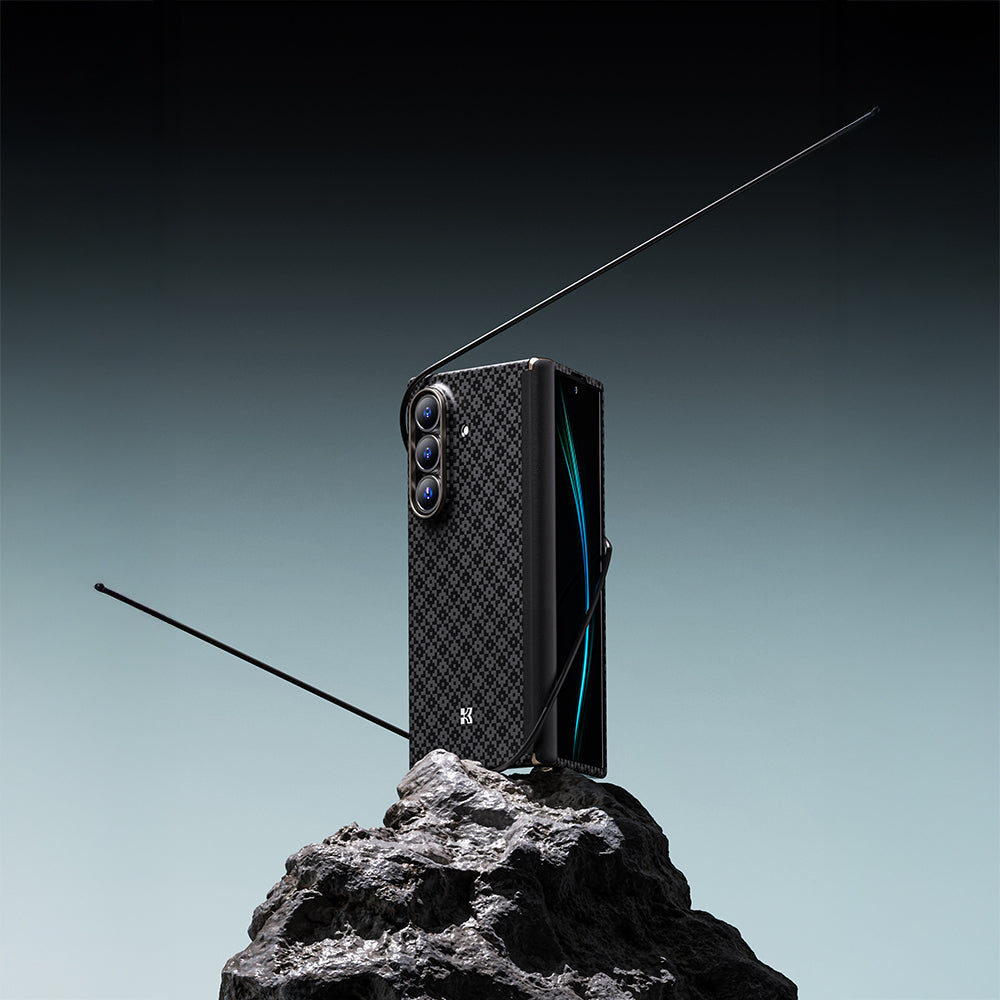 Galaxy Z Fold 7 Benks ArmorAir ArmorGrid Grand Combo Üçlü Aksesuar Seti (Ön Arka Kevlar Karbon Kılıf + Ekran Koruyucu)