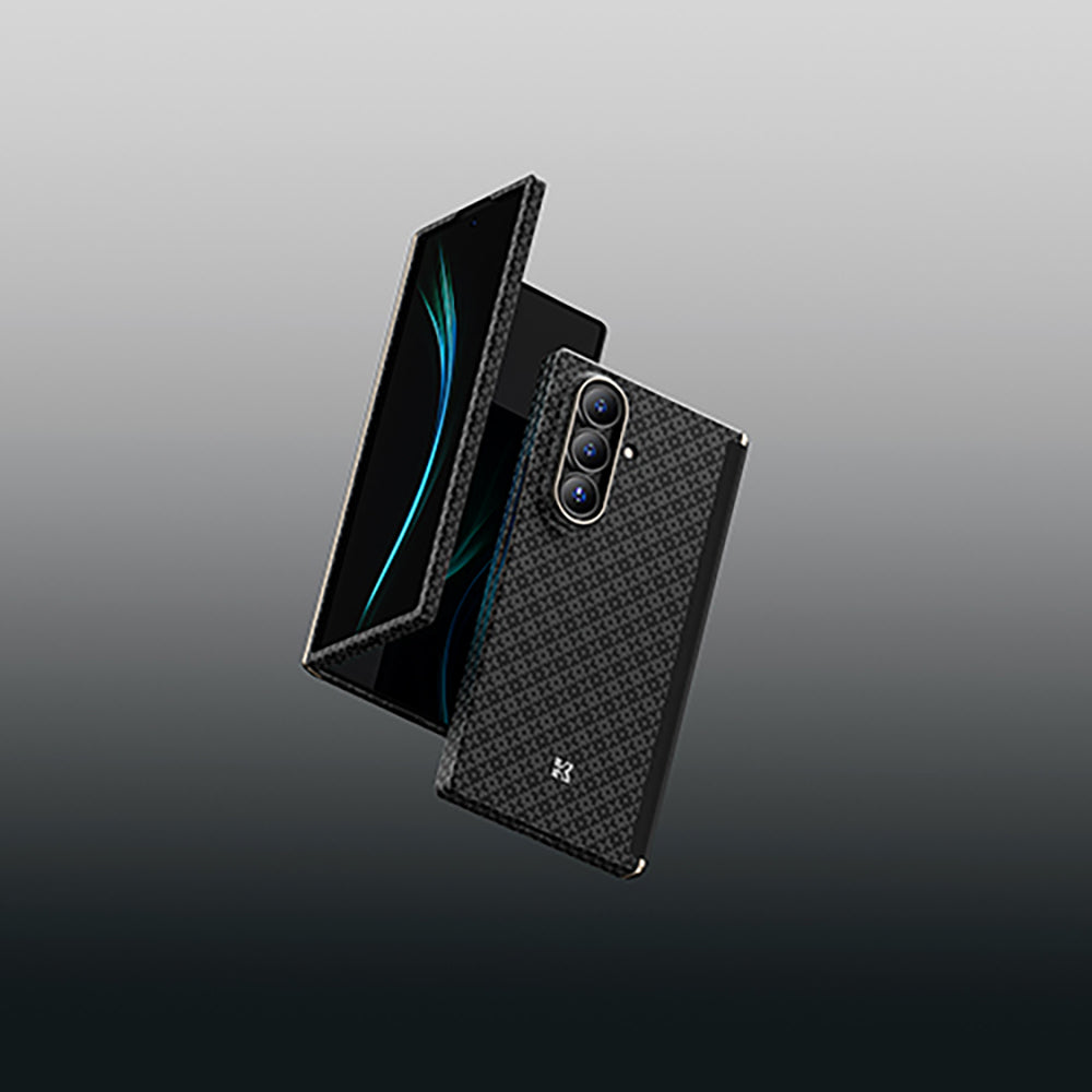 Galaxy Z Fold 7 Benks ArmorAir ArmorGrid Grand Combo Üçlü Aksesuar Seti (Ön Arka Kevlar Karbon Kılıf + Ekran Koruyucu)