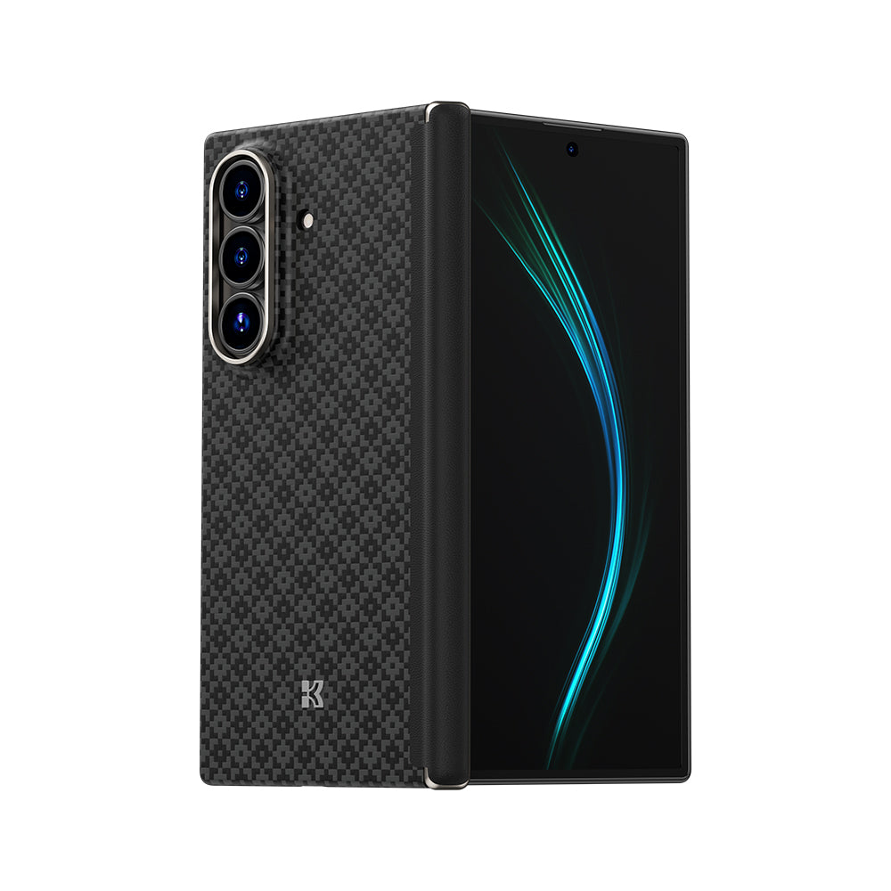 Galaxy Z Fold 7 Benks ArmorAir ArmorGrid Grand Combo Üçlü Aksesuar Seti (Ön Arka Kevlar Karbon Kılıf + Ekran Koruyucu)