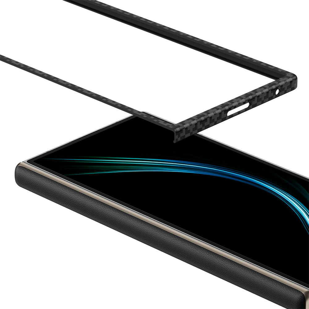 Galaxy Z Fold 7 Benks ArmorAir ArmorGrid Grand Combo Üçlü Aksesuar Seti (Ön Arka Kevlar Karbon Kılıf + Ekran Koruyucu)