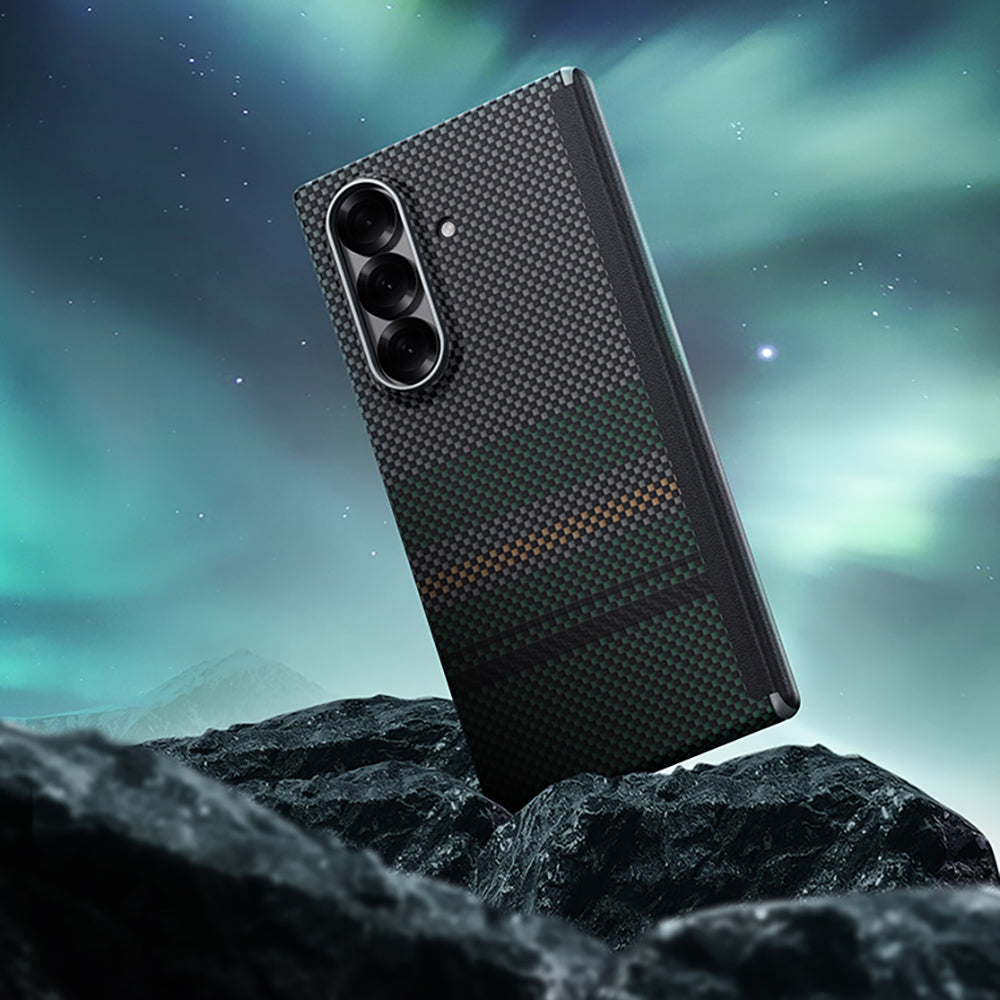 Galaxy Z Fold 7 Benks ArmorAir Aurora Grand Combo Üçlü Aksesuar Seti (Ön Arka Kevlar Karbon Kılıf + Ekran Koruyucu)
