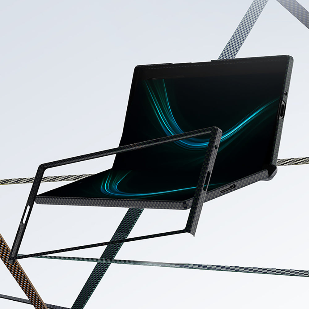 Galaxy Z Fold 7 Benks ArmorAir Aurora Grand Combo Üçlü Aksesuar Seti (Ön Arka Kevlar Karbon Kılıf + Ekran Koruyucu)