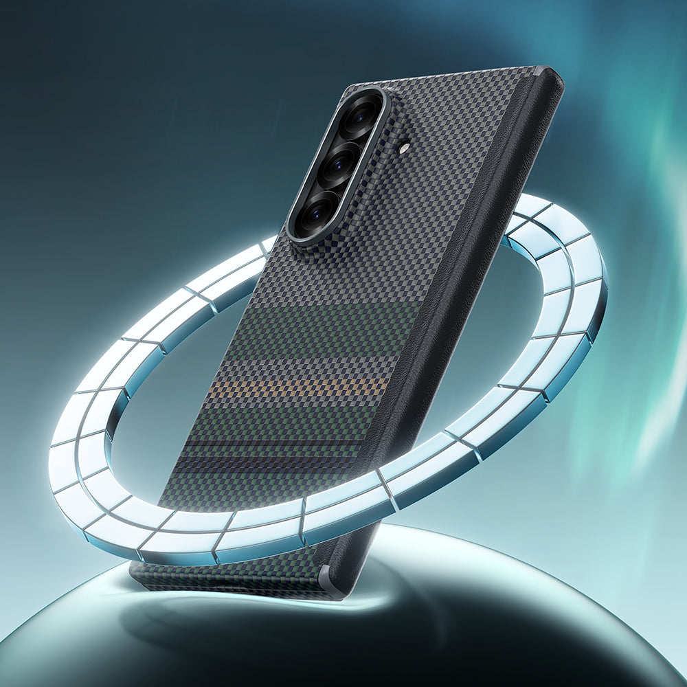 Galaxy Z Fold 7 Benks ArmorAir Aurora Grand Combo Üçlü Aksesuar Seti (Ön Arka Kevlar Karbon Kılıf + Ekran Koruyucu)