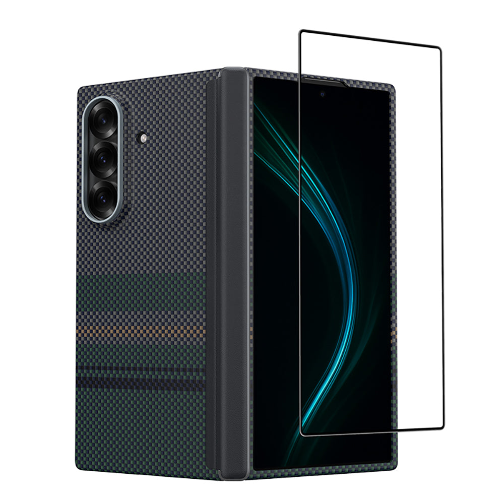 Galaxy Z Fold 7 Benks ArmorAir Aurora Grand Combo Üçlü Aksesuar Seti (Ön Arka Kevlar Karbon Kılıf + Ekran Koruyucu)