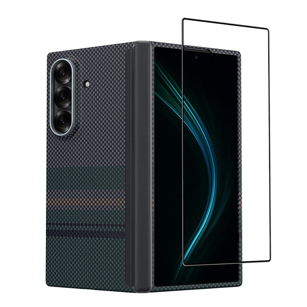 Galaxy Z Fold 7 Benks ArmorAir Aurora Grand Combo Üçlü Aksesuar Seti (Ön Arka Kevlar Karbon Kılıf + Ekran Koruyucu)