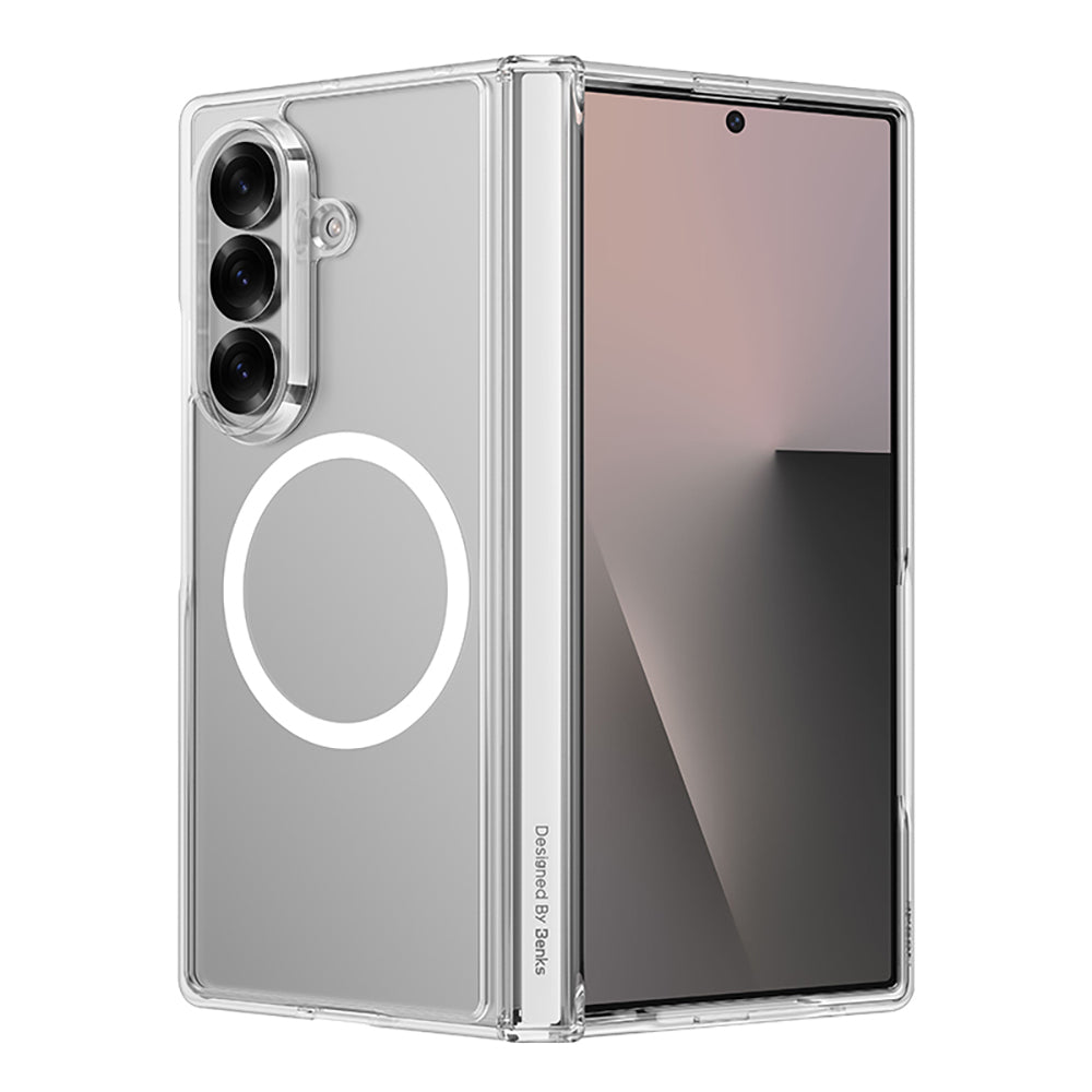 Galaxy Z Fold 7 Benks Crystal Grand Combo Üçlü Aksesuar Seti (Ön Arka Şeffaf Kılıf + Ekran Koruyucu)