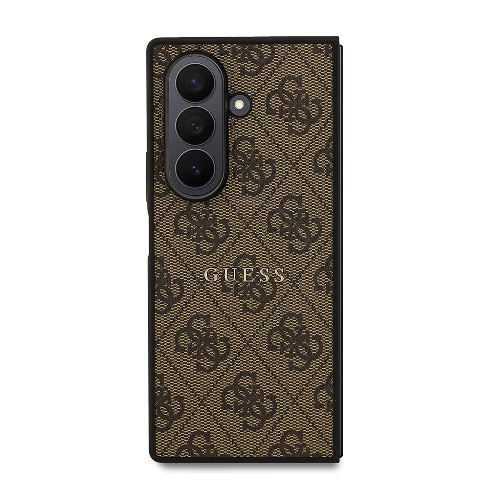 Galaxy Z Fold 7 Kılıf Guess Orijinal Lisanslı M-safe Şarj Özellikli 4G Desen Yazı Logolu Kılıf