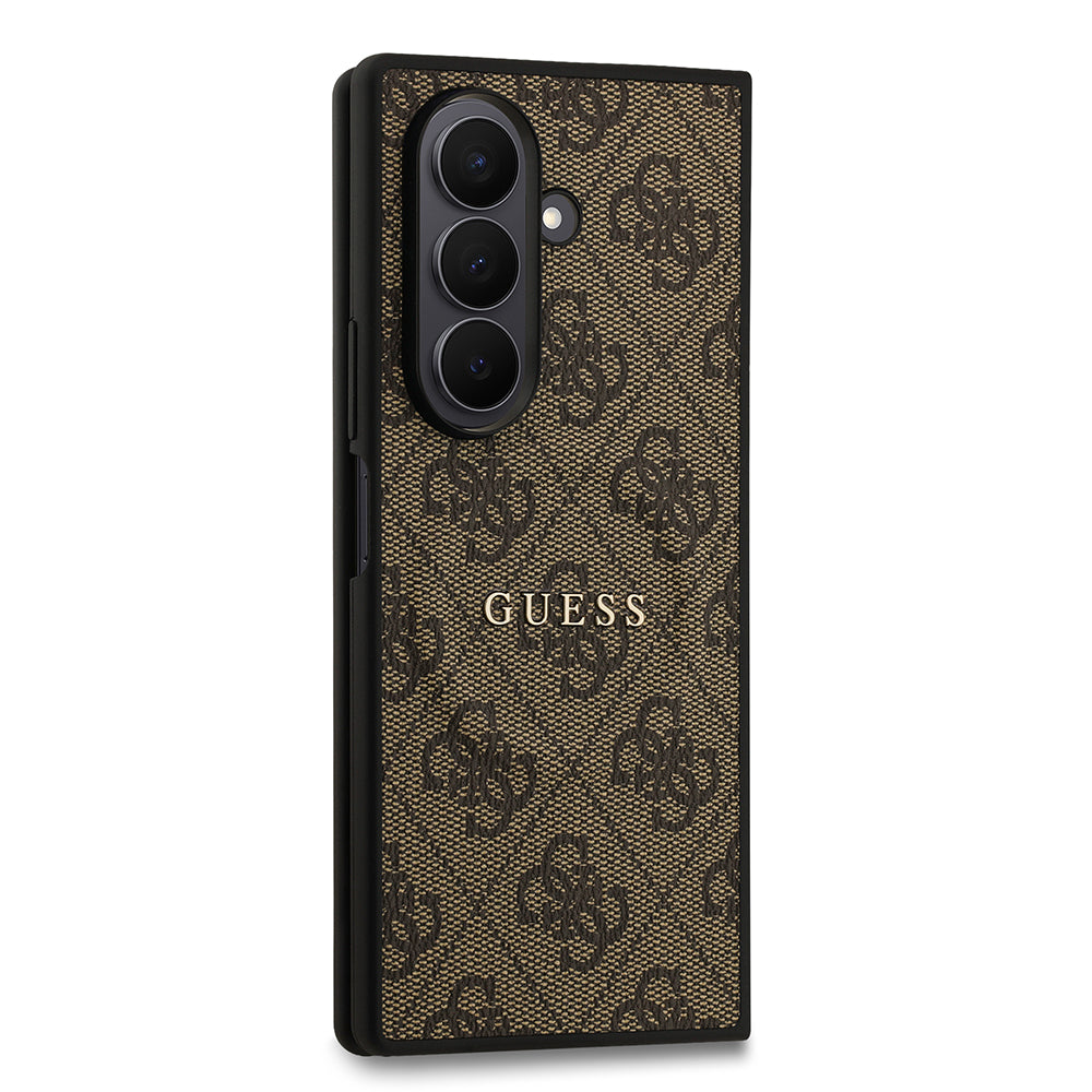 Galaxy Z Fold 7 Kılıf Guess Orijinal Lisanslı M-safe Şarj Özellikli 4G Desen Yazı Logolu Kılıf