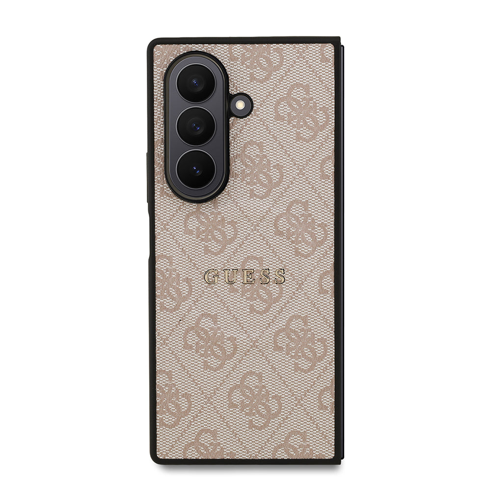Galaxy Z Fold 7 Kılıf Guess Orijinal Lisanslı M-safe Şarj Özellikli 4G Desen Yazı Logolu Kılıf