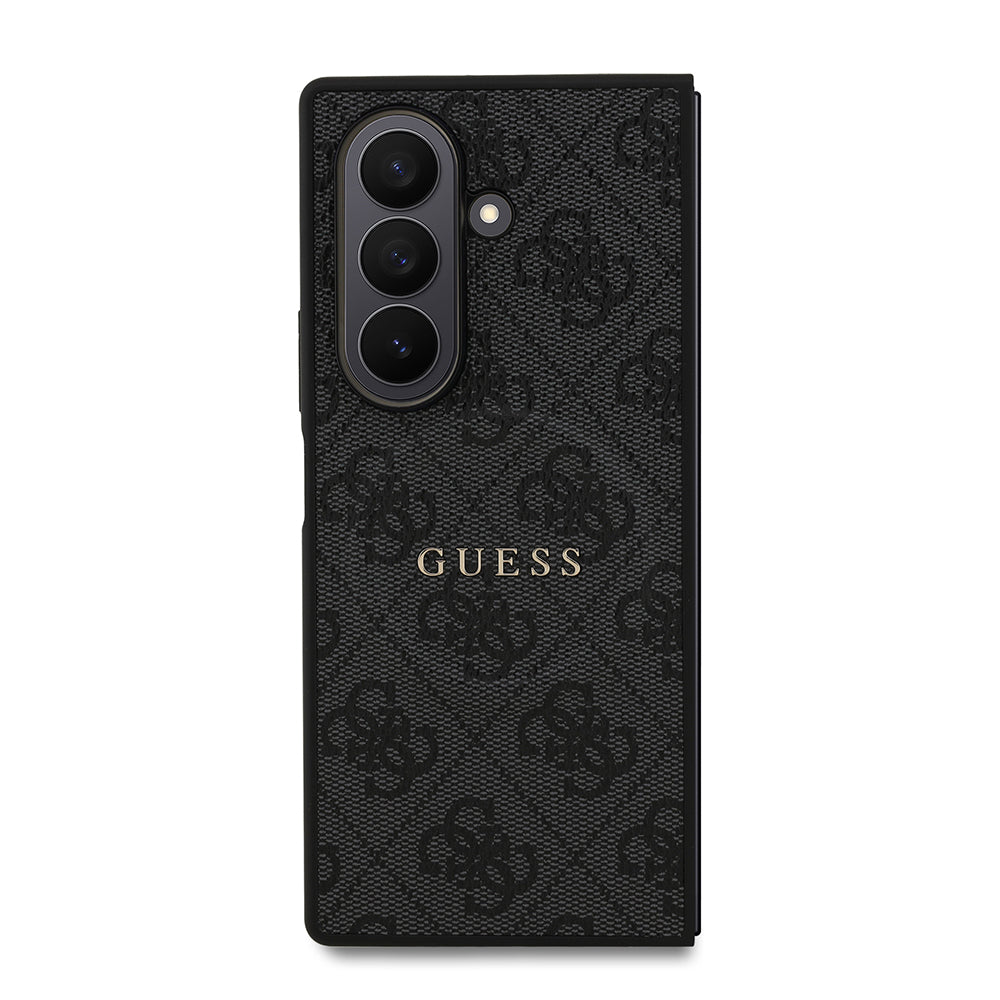 Galaxy Z Fold 7 Kılıf Guess Orijinal Lisanslı M-safe Şarj Özellikli 4G Desen Yazı Logolu Kılıf