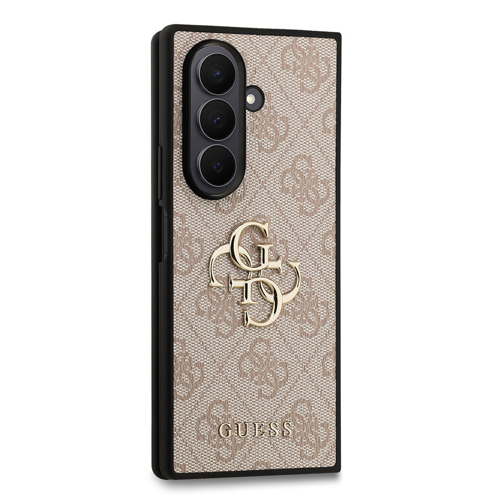 Galaxy Z Fold 7 Kılıf Guess Orijinal Lisanslı PU Deri Büyük Metal Logo Dizaynlı Kılıf
