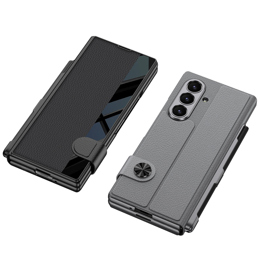 Galaxy Z Fold 7 Kılıf Kamera Korumalı Zore Kıpta Aynalı Kalem Bölmeli Fest Kılıf