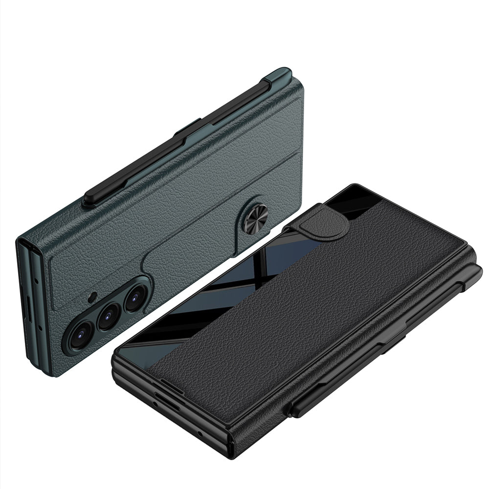 Galaxy Z Fold 7 Kılıf Kamera Korumalı Zore Kıpta Aynalı Kalem Bölmeli Fest Kılıf