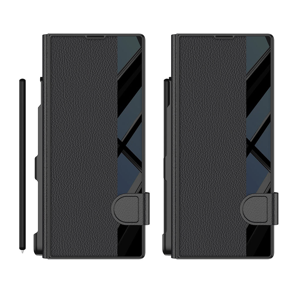 Galaxy Z Fold 7 Kılıf Kamera Korumalı Zore Kıpta Aynalı Kalem Bölmeli Fest Kılıf