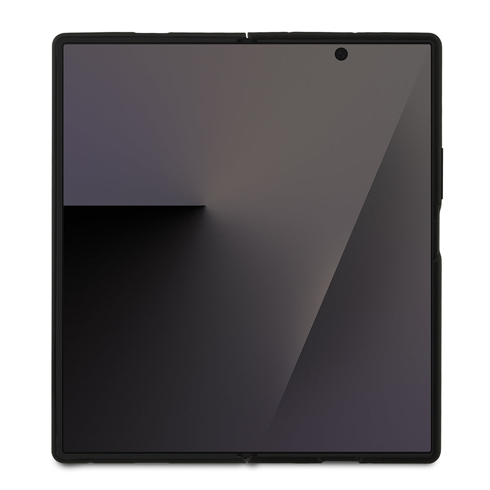 Galaxy Z Fold 7 Kılıf Lacoste Orijinal Lisanslı M-safe Şarj Özellikli Pike Desenli Arka Yüzey İkonik Timsah Metal Logolu Kılıf