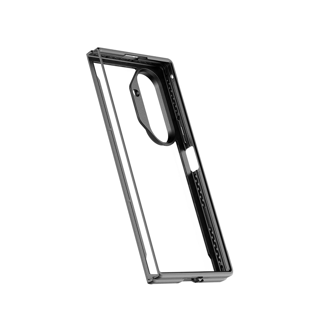 Galaxy Z Fold 7 Kılıf M-safe Şarj Özellikli Airbagli Raptic Shield Serisi Şeffaf Arka Yüzey Kılıf