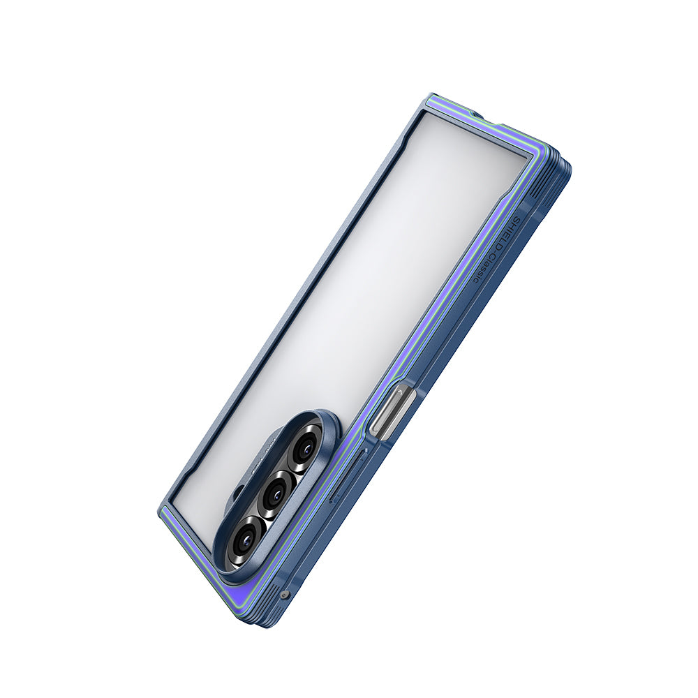 Galaxy Z Fold 7 Kılıf M-safe Şarj Özellikli Airbagli Raptic Shield Serisi Şeffaf Arka Yüzey Kılıf