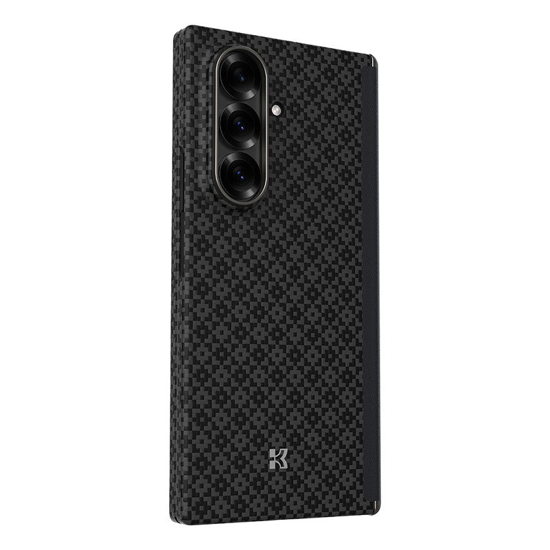 Galaxy Z Fold 7 Kılıf M-Safe Şarj Özellikli Benks ArmorAir ArmorGrid Serisi Kevlar Karbon Kılıf