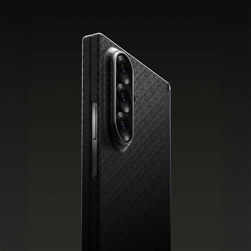 Galaxy Z Fold 7 Kılıf M-Safe Şarj Özellikli Benks ArmorAir ArmorGrid Serisi Kevlar Karbon Kılıf