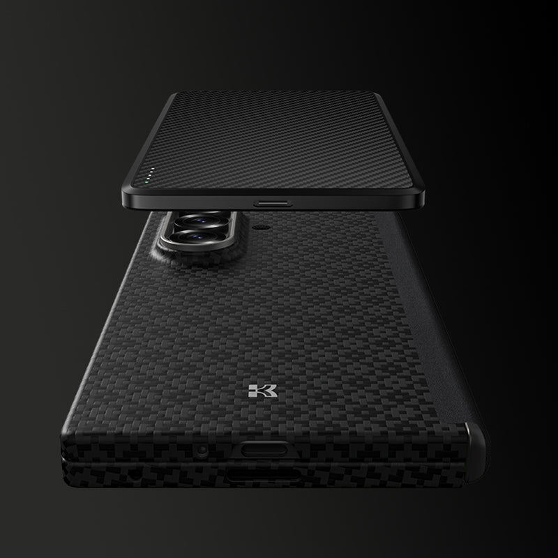 Galaxy Z Fold 7 Kılıf M-Safe Şarj Özellikli Benks ArmorAir ArmorGrid Serisi Kevlar Kılıf