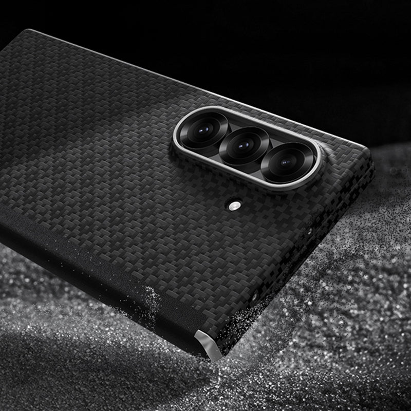Galaxy Z Fold 7 Kılıf M-Safe Şarj Özellikli Benks ArmorAir ArmorGrid Serisi Kevlar Karbon Kılıf