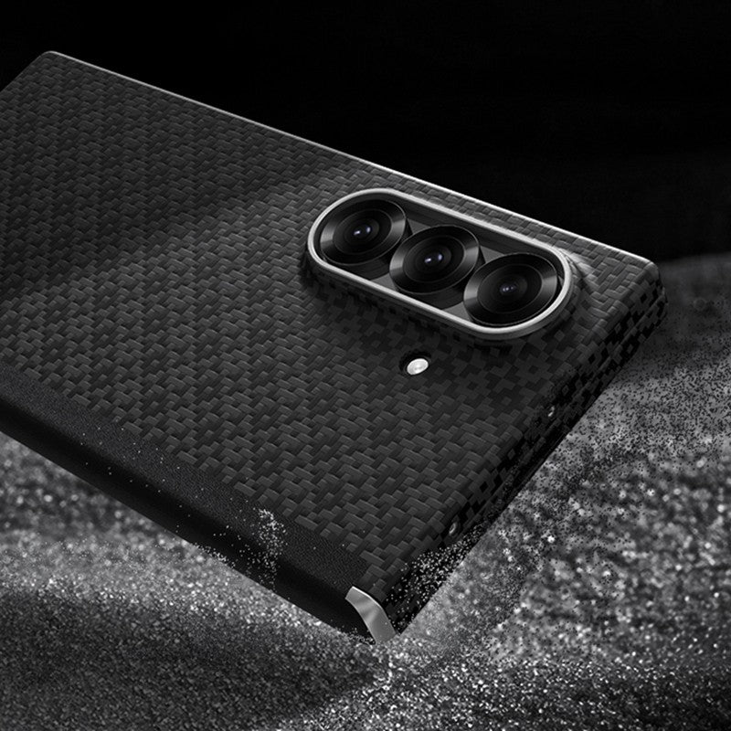 Galaxy Z Fold 7 Kılıf M-Safe Şarj Özellikli Benks ArmorAir ArmorGrid Serisi Kevlar Karbon Kılıf