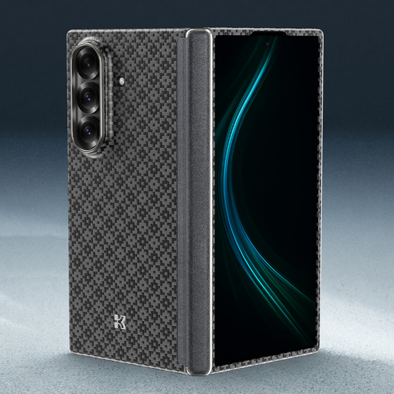 Galaxy Z Fold 7 Kılıf M-Safe Şarj Özellikli Benks ArmorAir ArmorGrid Serisi Kevlar Karbon Kılıf