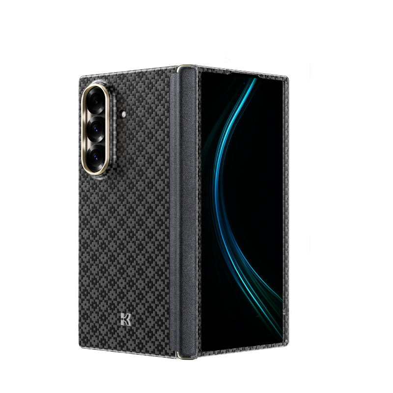 Galaxy Z Fold 7 Kılıf M-Safe Şarj Özellikli Benks ArmorAir ArmorGrid Serisi Kevlar Karbon Kılıf