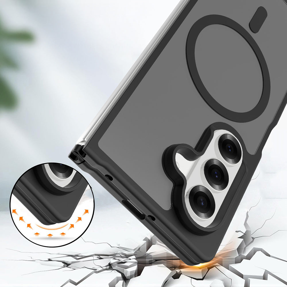 Galaxy Z Fold 7 Kılıf M-Safe Şarj Özellikli Kamera Korumalı Zore Lunex Kılıf