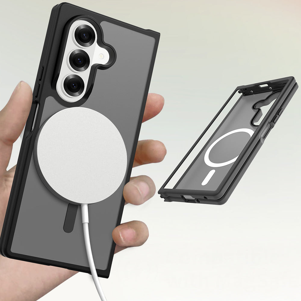 Galaxy Z Fold 7 Kılıf M-Safe Şarj Özellikli Kamera Korumalı Zore Lunex Kılıf