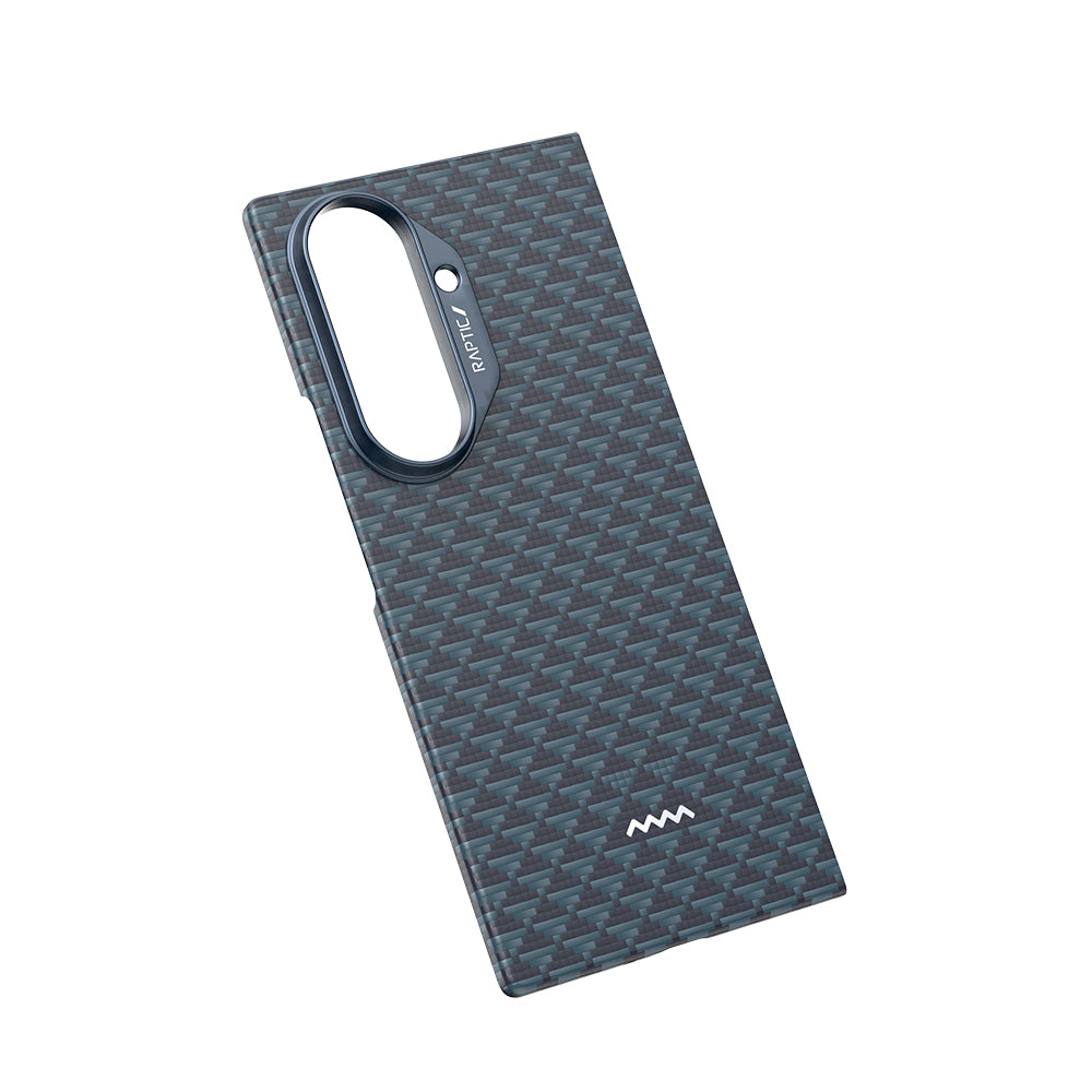 Galaxy Z Fold 7 Kılıf M-safe Şarj Özellikli Raptic Aramid Skin Origin Serisi Karbon Kılıf
