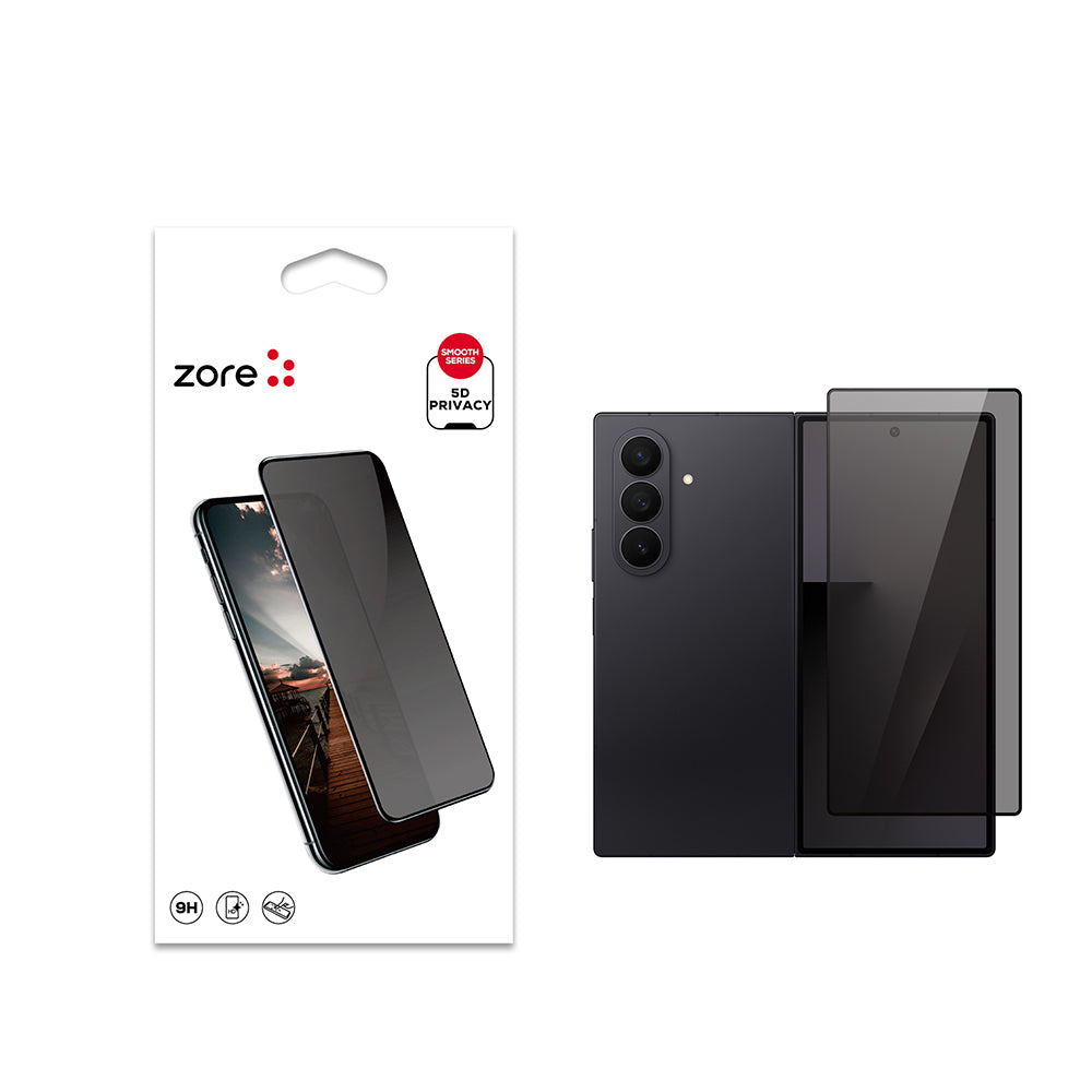 Galaxy Z Fold 7 Zore New 5D Privacy Temperli Ekran Koruyucu