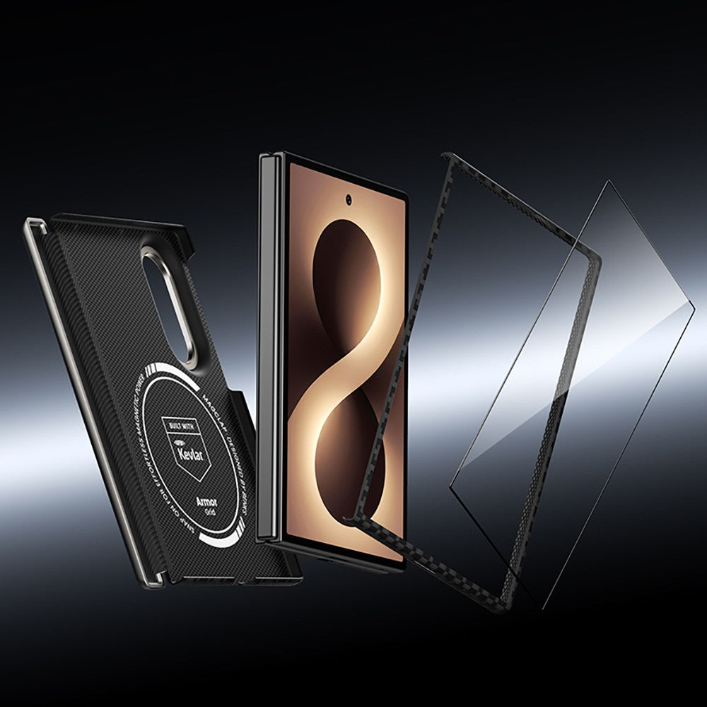 Galaxy Z Fold 8 Benks ArmorAir ArmorGrid Grand Combo Üçlü Aksesuar Seti (Ön Arka Kevlar Karbon Kılıf + Ekran Koruyucu)