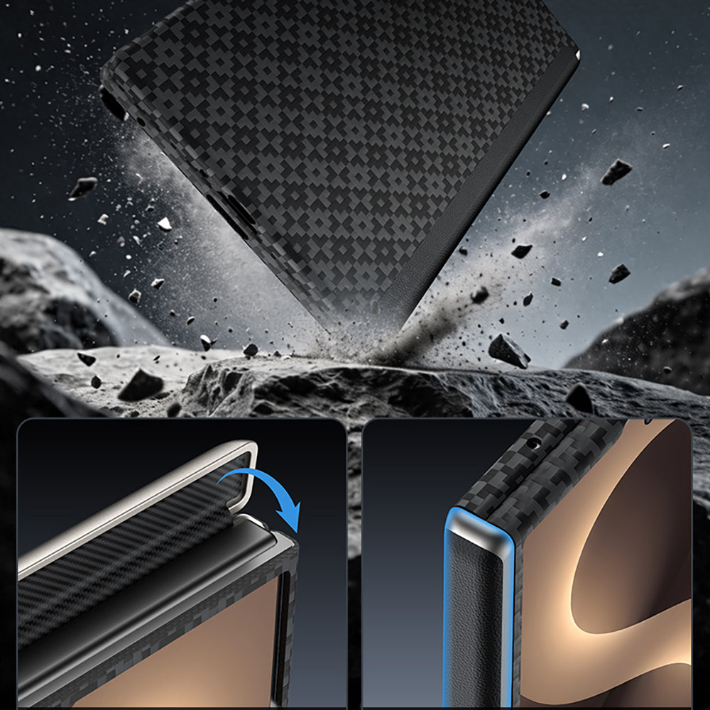 Galaxy Z Fold 8 Benks ArmorAir ArmorGrid Grand Combo Üçlü Aksesuar Seti (Ön Arka Kevlar Karbon Kılıf + Ekran Koruyucu)